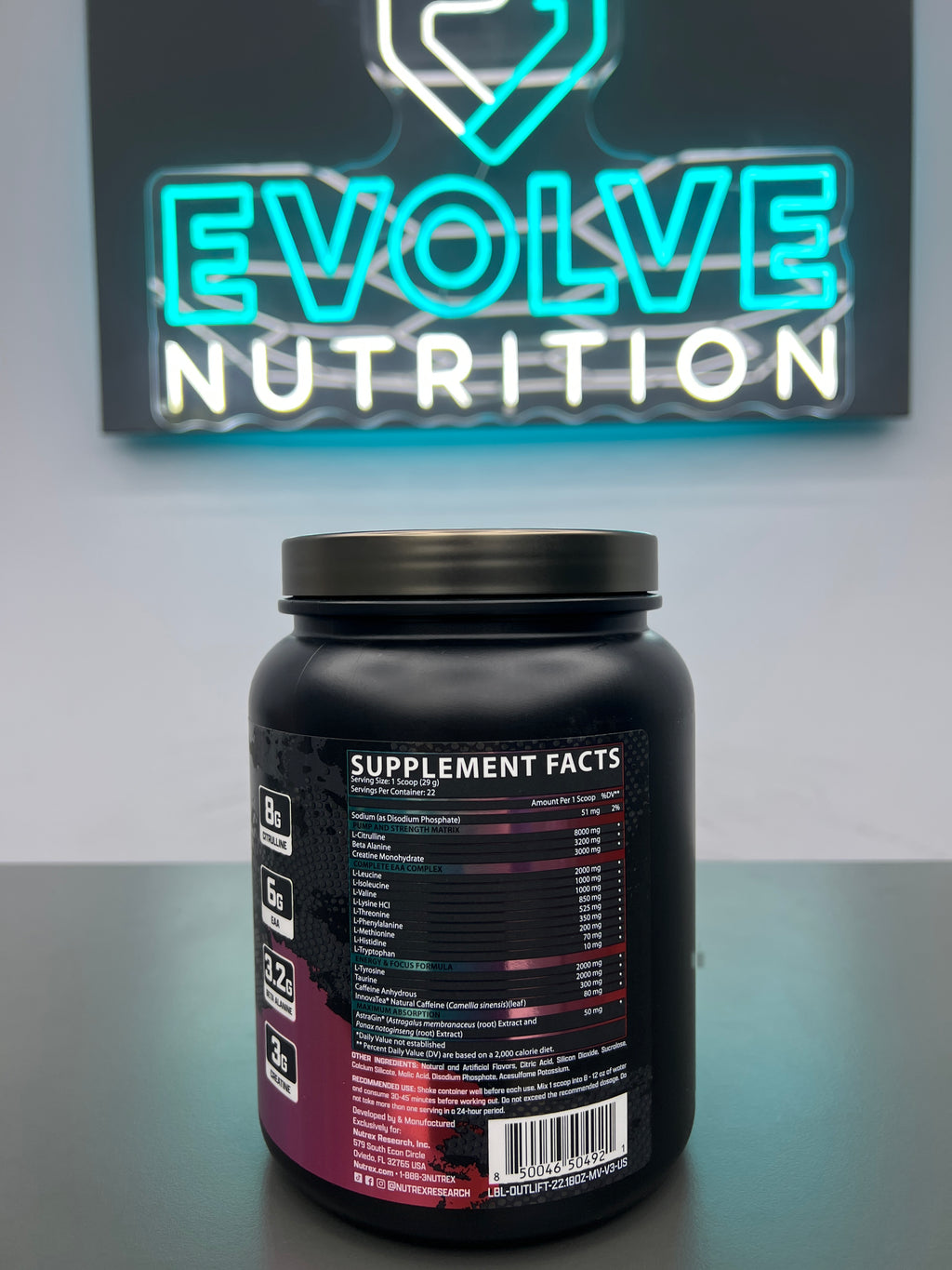 Nutrex Outlift — Clinically Dosed Pre-Workout for Energy, Pump & Performance