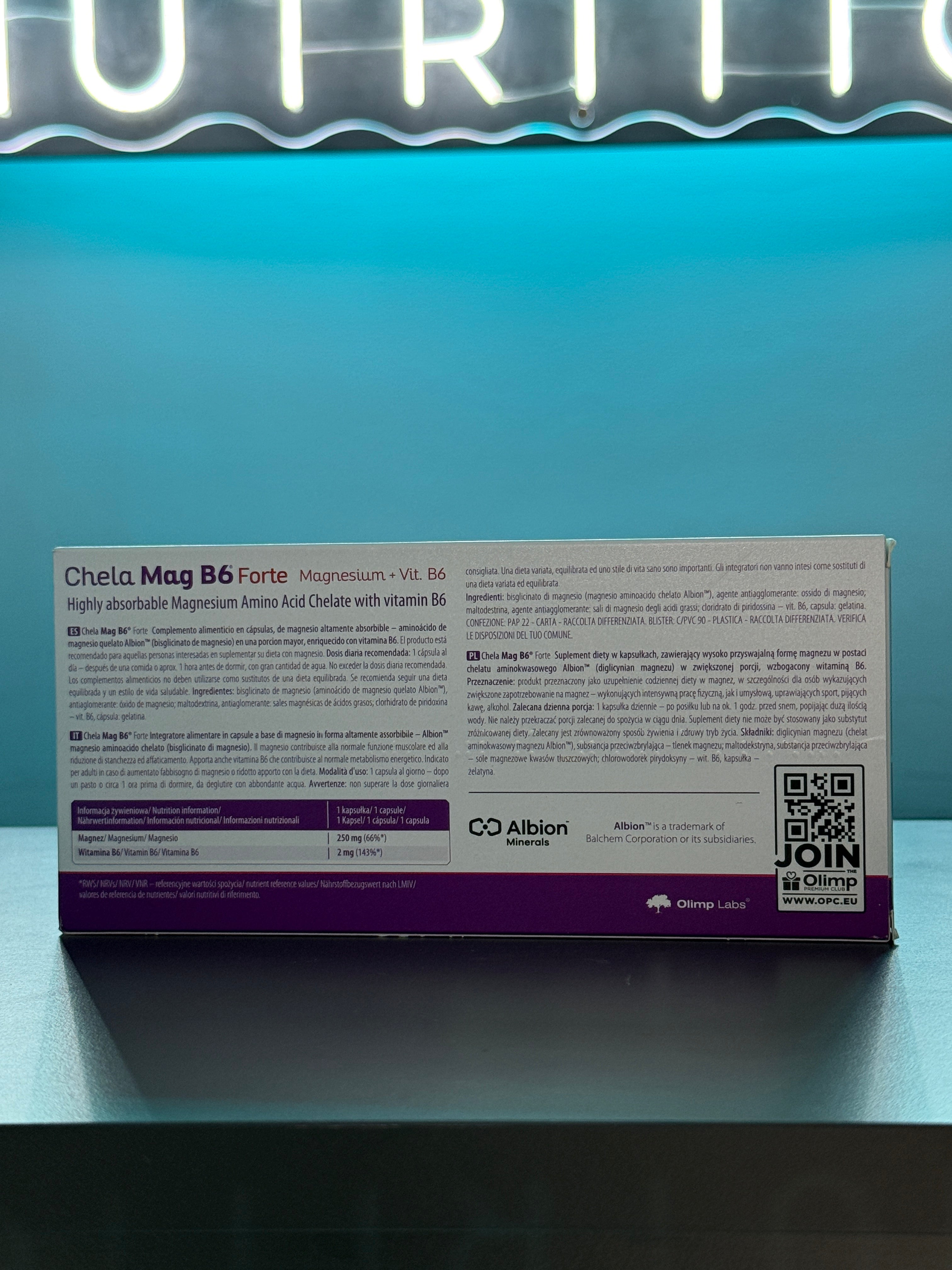 Olimp Labs Chela-Mag B6 Forte — Magnesium Glycinate + Vitamin B6