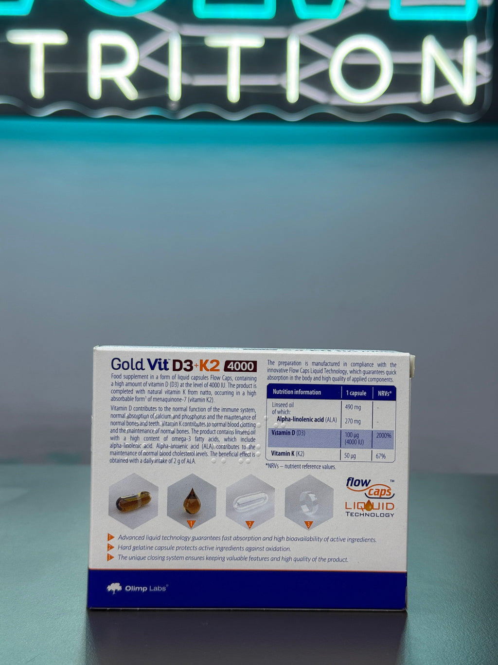 Olimp Gold-Vit D3 + K2 Sport Edition