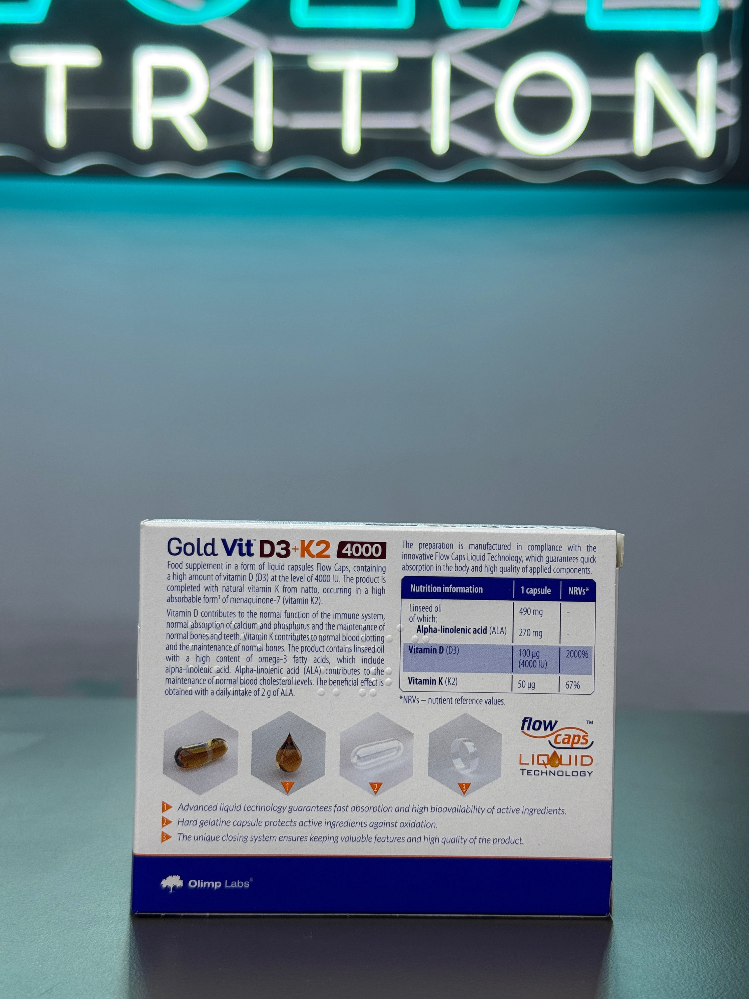 Olimp Gold-Vit D3 + K2 Sport Edition