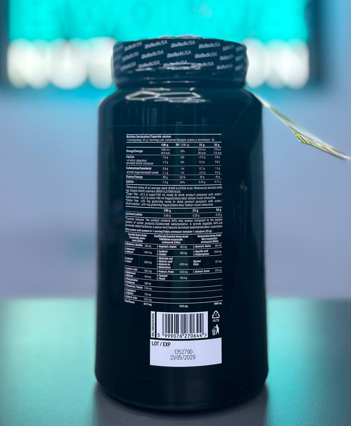 BioTechUSA Iso Whey Zero Lactose Free